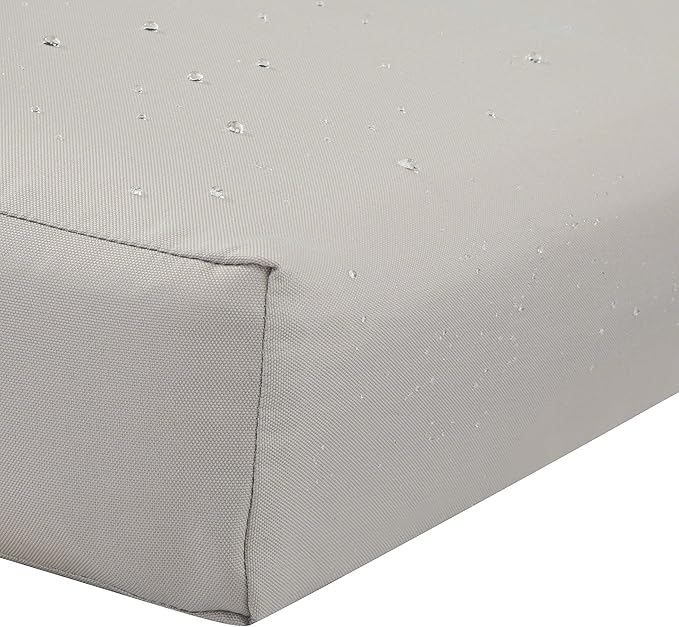 Classic Accessories Ravenna Water-Resistant 72 x 21 x 3 Inch Patio Chaise Lounge Cushion, Mushroom, Patio Cushion