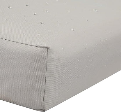 Classic Accessories Ravenna Water-Resistant 72 x 21 x 3 Inch Patio Chaise Lounge Cushion, Mushroom, Patio Cushion