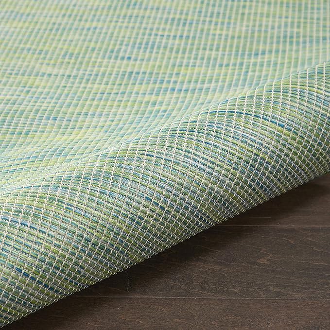 Nourison Home Positano 6' x 9' Blue Green Fabric Modern Area Rug (6' x 9')