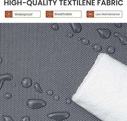 Crestlive Products Chaise Lounge Chair Outdoor Set of 2, Adjustable 5 Positions Pool Tanning Recliner, Outdoor Lounge Furniture Perfect for Patio, Beach, Yard, Pool