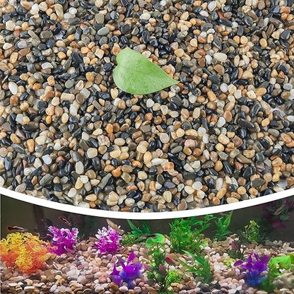 CJGQ 18lb 1/4/'' Polished Pebbles for Plants Potting,Succulents Aquarium Fish Tank Vases-Decorative River Rocks Garden Gravel Stones
