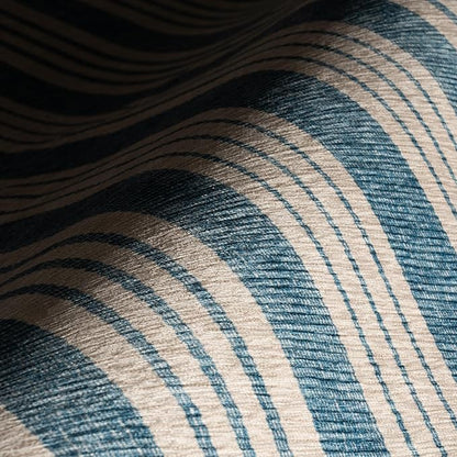 Dash & Albert Talos Blue Machine Washable Rug, 9.5 X 13.5 Feet, Blue/Ivory Stripe Pattern