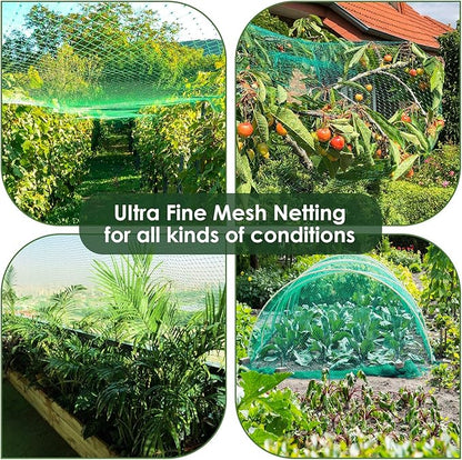 Ruolan Bird Netting for Garden Protect Vegetable Plants and Fruit Trees13X82Ft,Plastic Trellis Netting for Birds, Deer,Squirrels and Other Animals