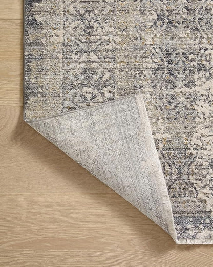 Loloi Amber Lewis Alie Collection ALE-04 Sky/Stone 5'-3'' x 7'-9'', .13'' Pile Height, Area Rug