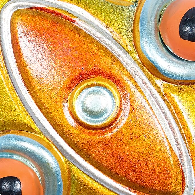 Deco 79 Metal Lizard Home Wall Decor Indoor Outdoor Wall Sculpture, Wall Art 30" x 14" x 2", Multi Colored