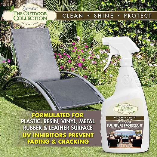 STAR BRITE Outdoor Collection Furniture Protectant Spray - Ideal for Extending the Life & Color of Backyard Patio Chairs, Couches, and Furniture 32 OZ (59032)
