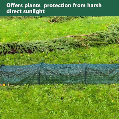 2 Pack Garden Tunnel Shade Net Cover - 10FT Shade Net Tunnel Plant Row Cover - Plant Gardening Net for Greenhouse Garden Patio Plants