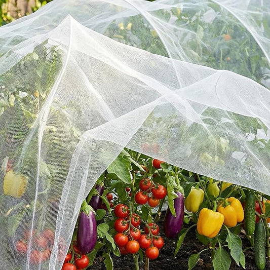 10FT x 33FT Garden Netting Ultra Fine Mesh Netting Plant Cover Bird Netting for Garden Row Cover for Raised Beds/Greenhouse Vegetables Fruits Flowers Trees