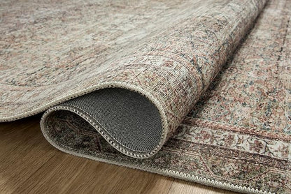 Loloi Chris Loves Julia Jules Collection JUL-09 Ink/Terracotta 2'-6'' x 7'-6'', .13" Pile Height, Runner Rug
