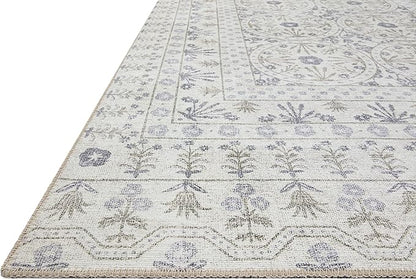 Loloi Rifle Paper Co. Maison Collection MAO-03 Rosette Ivory 2'-6" x 7'-6", .19" Pile Height, Runner Rug