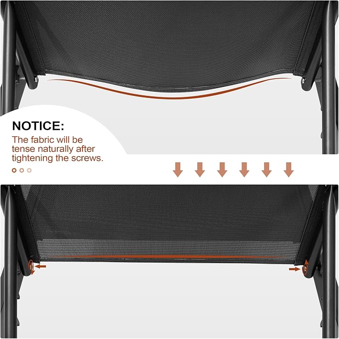 Crestlive Products Outdoor Lounge Chairs, Aluminum Pool Chaise Lounge Chairs, Adjustable Five-Position Tanning Recliner, All Weather for Patio, Beach, Yard, Pool (1PC Black)