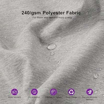 PURPLE LEAF Cantilever Patio Umbrella Outdoor Aluminum Offset Square Umbrella Windproof Heavy Duty Hanging Outside Umbrella for Deck Pool Garden