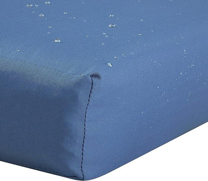 Classic Accessories Ravenna Water-Resistant 72 x 21 x 3 Inch Patio Chaise Lounge Cushion, Empire Blue, Outdoor Seat Cushion