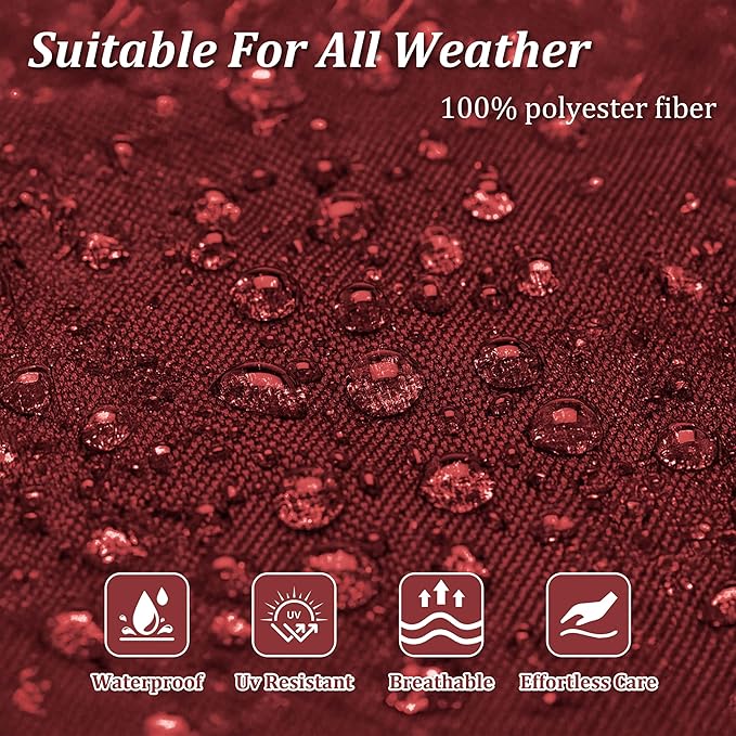 14 Pcs Outdoor Cushion Slipcovers Outdoor Patio Cushion Covers Replacement Waterproof with Zipper for Outdoor Furniture, Patio Sofa Couch 3 Sizes, Covers Only