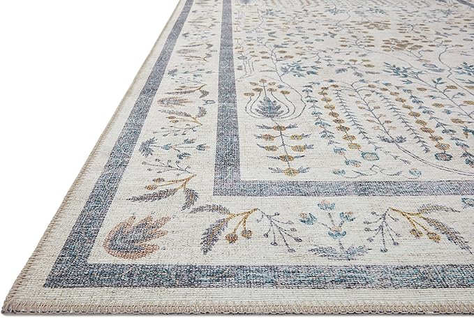 Loloi Rifle Paper Co. Maison Collection MAO-05 Wisteria Cream 8'-4" x 11'-6", .19" Pile Height, Area Rug