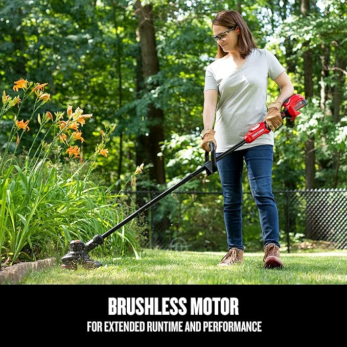 CRAFTSMAN V20 RP Cordless String Trimmer and Lawn Edger Kit, Weed Wacker, Extended Run Time, Brushless High-Output Motor, 13 Inch Deck, 5.0Ah Battery & Charger Included (CMCST930P1)