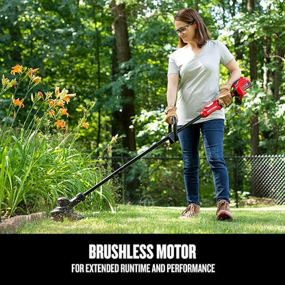 CRAFTSMAN V20 RP Cordless String Trimmer and Lawn Edger Kit, Weed Wacker, Extended Run Time, Brushless High-Output Motor, 13 Inch Deck, 5.0Ah Battery & Charger Included (CMCST930P1)