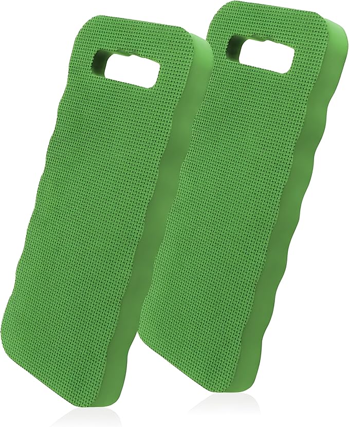 Bexter Foam Garden Kneeling Pads (2-Pack) – Thick, Lightweight Cushion for Gardening, Cleaning, Exercise – 15.75'' x 7'' x 0.68'' – Assorted Colors: Blue, Pink, Yellow, Green