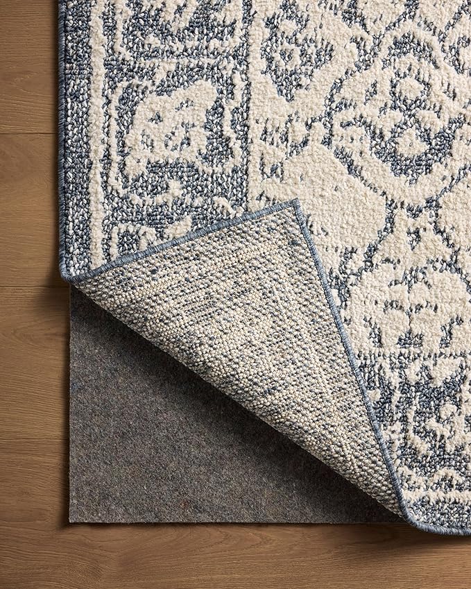 Loloi Magnolia Home by Joanna Gaines Gigi Collection GIG-02 Ivory/Blue 4'-0" x 6'-0" Accent Rug
