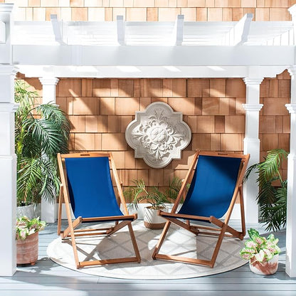 SAFAVIEH PAT7040A-SET2 Outdoor Collection Loren Teak