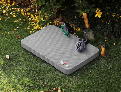TOUA Kneeling Pad Thick Extra Large High Density Foam Comfort Kneeling Pad for Work Gardening Yoga Exercise Garden Knee Pad, Gray 2 Pack