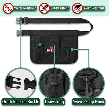 UNCO- Gardening Belt, Garden Tool Belts for Men, Waist Apron with Pockets, Construction, Carpenter Belt, for Men, Utility Belt Men