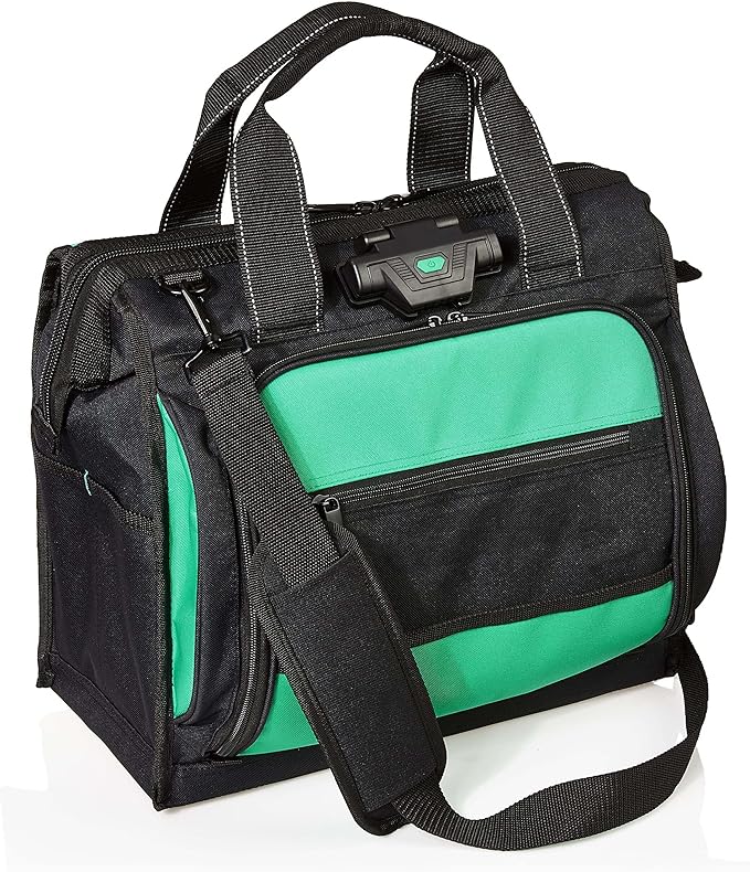 Amazon Basics Tool Sling Bag, Black, 40 Pockets