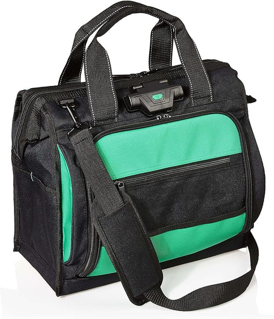 Amazon Basics Tool Sling Bag, Black, 40 Pockets