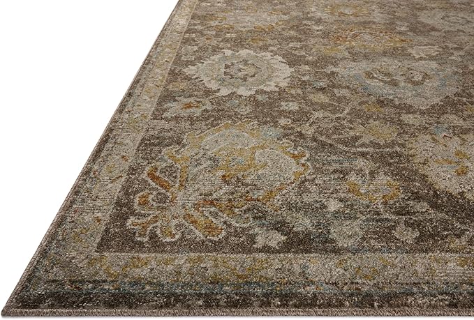 Loloi Magnolia Home by Joanna Gaines Mona Collection MOA-02 BARK/Multi 2'-6" x 4'-0" Accent Rug