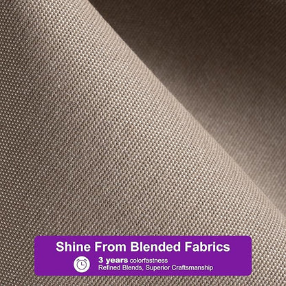 PURPLE LEAF 10 FT Cantilever Patio Umbrella Outdoor Aluminum Offset Square Umbrella with 3 Years Fade Resistance Recycled Fabric and 360-degree Rotation for Deck Pool Garden, Ash Mocha