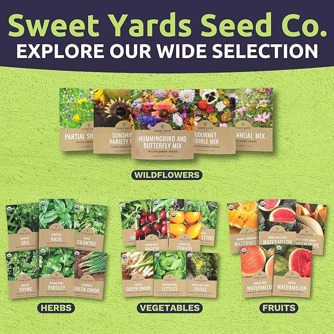 California Natives Mix - Bulk 1 Pound Bag - Over 120,000 Native Seeds - Open Pollinated and Non GMO