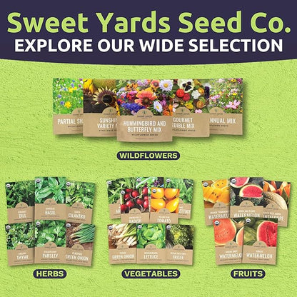 California Natives Mix - Bulk 1 Pound Bag - Over 120,000 Native Seeds - Open Pollinated and Non GMO