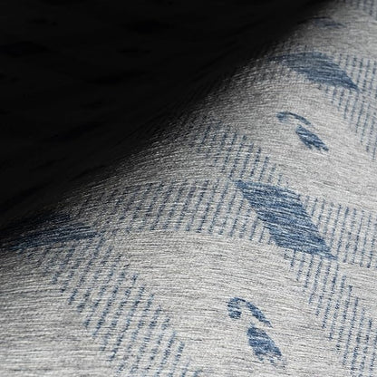 Dash & Albert Valen Plaid Blue Machine Washable Rug, 8.5 X 11.5 Feet, Blue/White Plaid Pattern