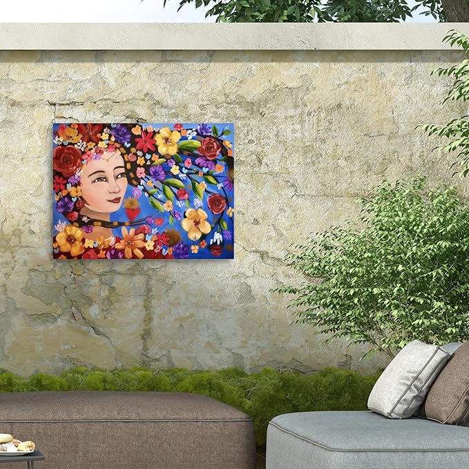 Outdoor Canvas Art - Karrie Evenson 'As the wind blows' Wall Art for Outdoor Spaces, Patios, or Gardens by Trademark Fine Art