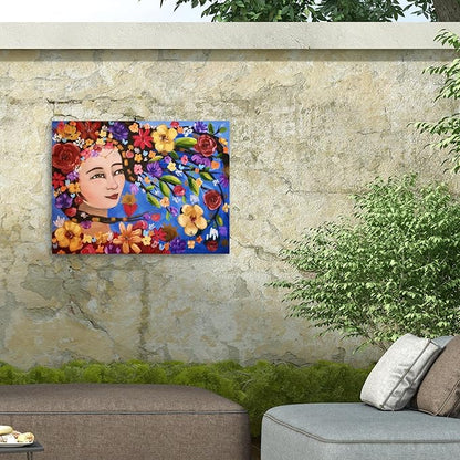 Outdoor Canvas Art - Karrie Evenson 'As the wind blows' Wall Art for Outdoor Spaces, Patios, or Gardens by Trademark Fine Art