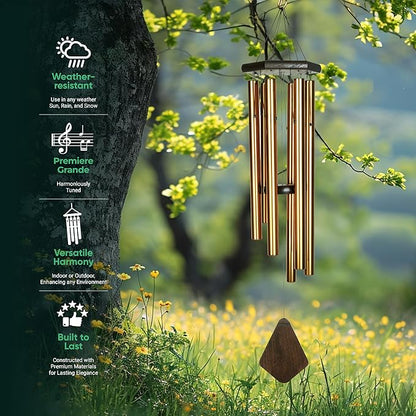 Nature's Melody PG24BR 24-Inch Premiere Grande Wind Chime - Bronze