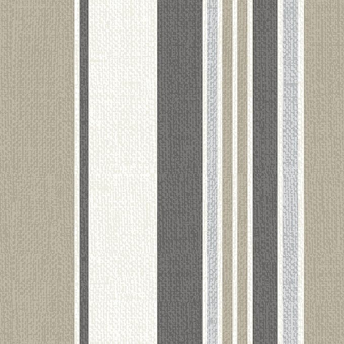Arden 2-Pack earthFIBER Outdoor Patio Dining Chair Cushion, 20x44, Rain-Proof Seat Pad, Fade-Resistant Outdoor Cushion Taupe Grey Boardwalk Stripe