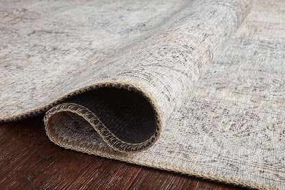 Loloi Loren Collection LQ-04 Silver/Slate 2'-6" x 7'-6" Runner Rug