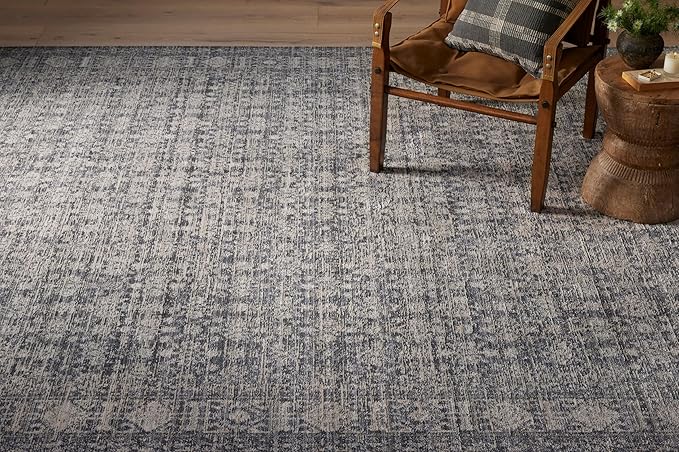Loloi Amber Lewis Alie Collection ALE-03 Charcoal/Dove 2'-7'' x 12'-0'', .13'' Pile Height, Runner Rug