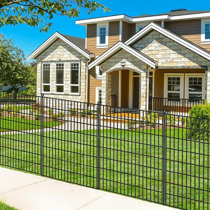 15 Panels No Dig Garden Fence, 40 in(H) X 36.3 ft(L) Metal Fence Panels, Thickened Rustproof Garden Fencing, Animal Barrier Fence for for Dogs, Rabbits, Landscape, Patio
