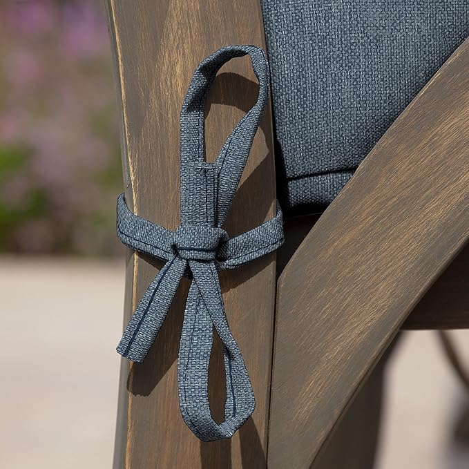 Arden Performance Outdoor Cushion Set, 21 x 21, Patio Cushion, Rain-Proof, Fade Resistant, Denim Alair