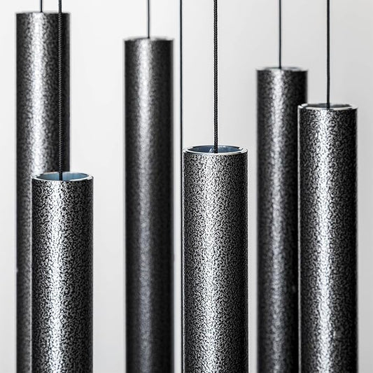 Corinthian Bells by Wind River - 44 inch Silver Vein Wind Chime for Patio, Backyard, Garden, and Outdoor Decor (Aluminum Chime) Made in The USA