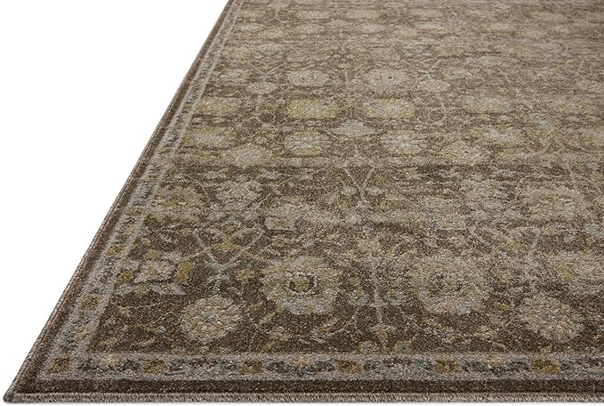 Loloi Magnolia Home by Joanna Gaines Mona Collection MOA-03 BARK/Natural 3'-7" x 5'-7" Accent Rug