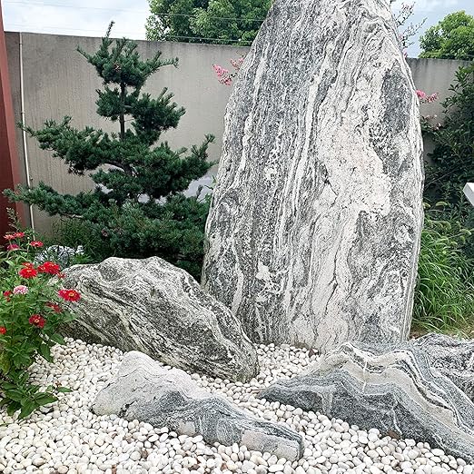 FANTIAN 2 lbs Small White Pebbles for Plants, 0.8-1.2 inch Decorative River Rocks for Plants, Aquariums, Landscaping. White Stones for Planter Vase and Outdoor Garden Rocks