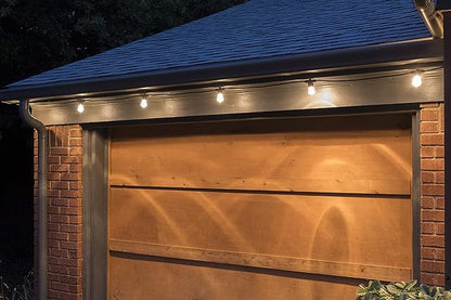 Enbrighten LED Bistro Outdoor String Lights, 24ft, 12 Shatter Resistant Lifetime Bulbs, 2200K Warm White, Weather Resistant, Indoor/Outdoor, Commercial Grade, Perfect for Backyard, Porch, Patio, 38356