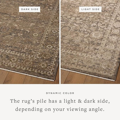 Loloi Haywood Collection HYD-02 Pebble/Charcoal 11'-6" x 15'-7" Area Rug