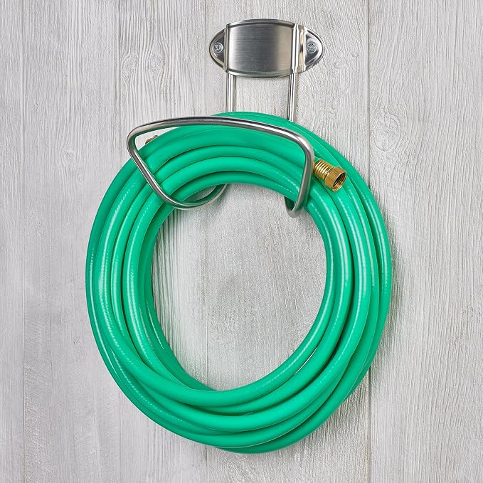 Liberty Garden 680 Hose Hanger, Holds 175-Feet of 5/8-Inch Hose - Stainless Steel