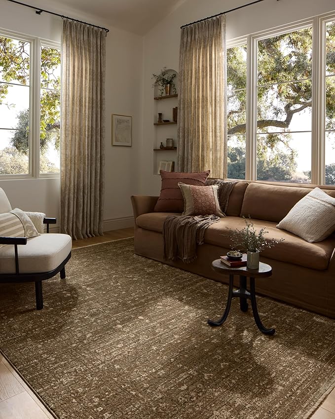 Loloi Haywood Collection HYD-01 Sage/Brown 2'-7" x 8'-0" Runner Rug