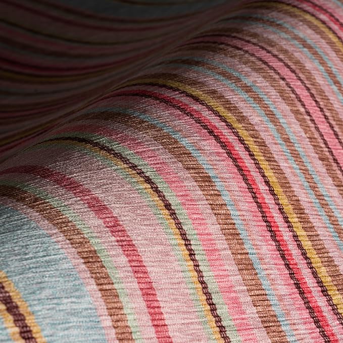 Dash & Albert Jamaica Stripe Multi Machine Washable Rug, Runner-2.5 X 8 Feet, Blue/White Stripe Pattern