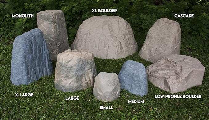 Emsco Group 2186 Landscape Rock Resin, Medium, Granite